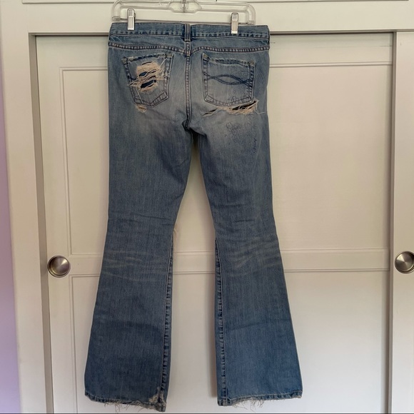 Vintage Abercrombie & Fitch Low Rise Flare Jeans - Picture 4 of 5